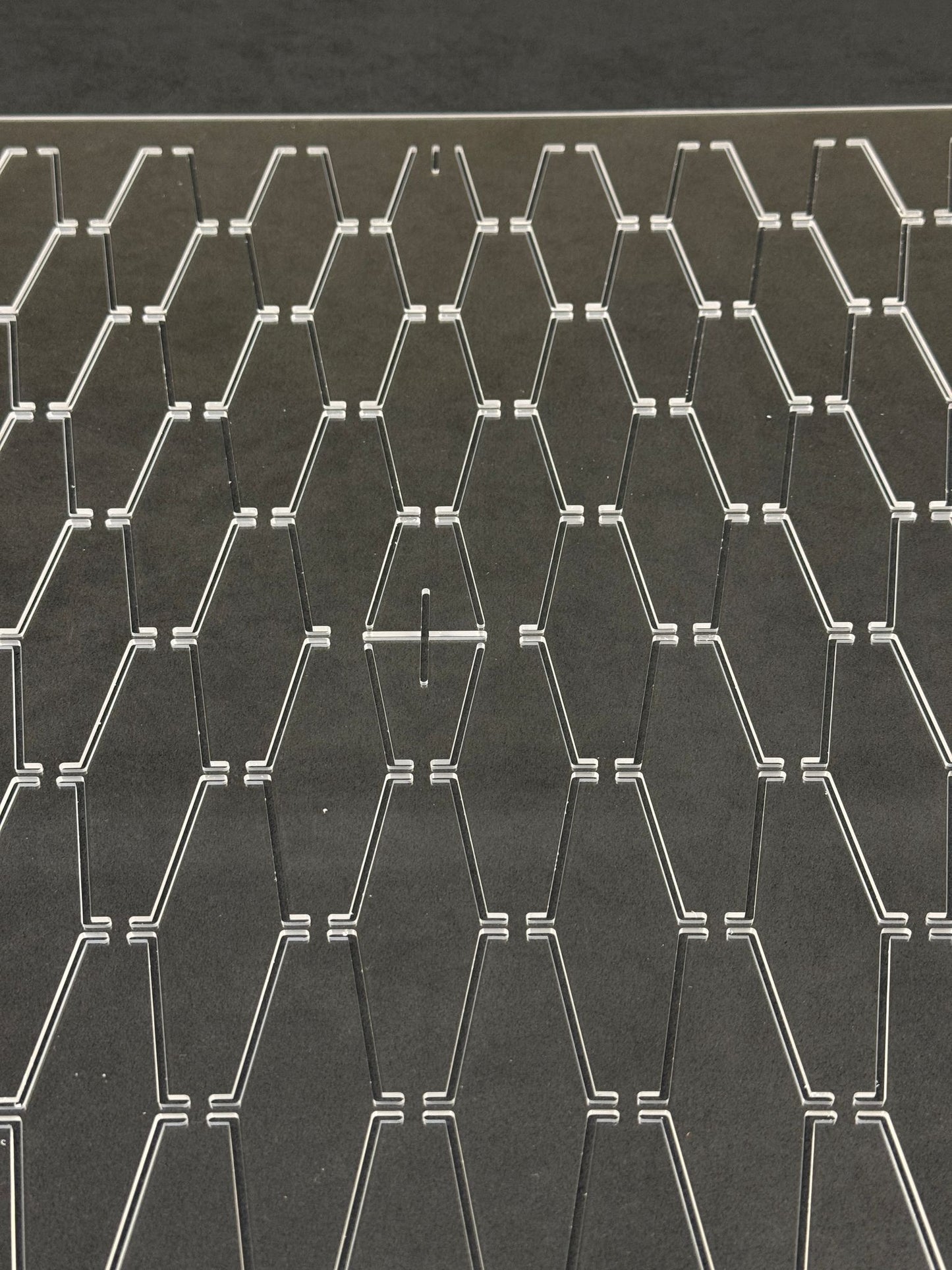 Stitching template High hexagons